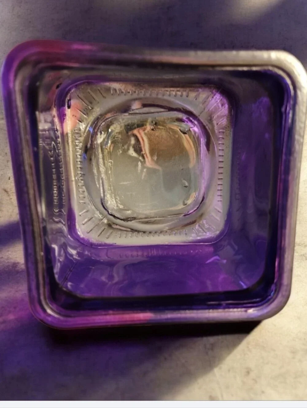 Vintage Purple Glass Decorative Canister - Read Below ■ Final Price